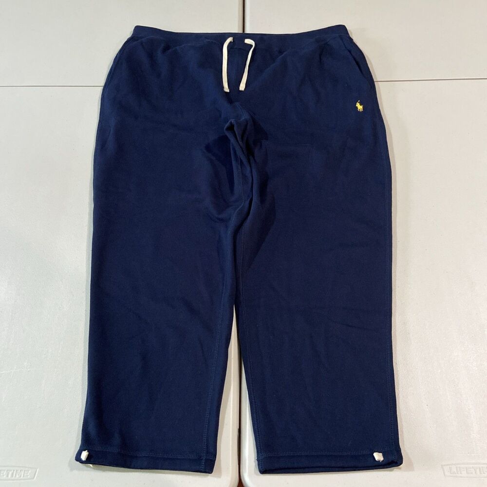 NWT Polo Ralph Lauren Sweatpant Mens 3XB Fleece Jogger Drawstring Hems Pony
